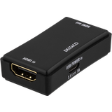 Deltaco HDMI-HDMI/USB Micro B F-F Adapter