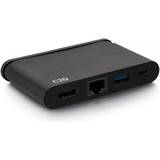 C2G Hane - Hona - Kabeladaptrar Kablar C2G USB C-HDMI/USB A/RJ45/USB C Adapter