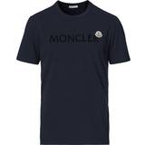 Moncler Blåa - Bomull T-shirts & Linnen Moncler Logo T-shirt - Navy