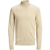 Herr - Nylon Tröjor Jack & Jones Roll Requirement Sweater - Beige/Oatmeal