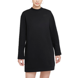 Fleece - Korta klänningar Nike Sportswear Tech Fleece Long-Sleeve Dress - Black/Black