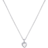 Ted Baker Halsband Ted Baker Hannela Heart Pendant Necklace - Silver/Transparent