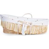 Bomull Babykorgar Childhome Moses Basket Raffia with Mattress & Cover Hearts 47x84cm