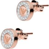Emporio Armani Heritage Earrings - Rose Gold/Transparent