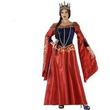 Medeltid - Röd Maskeradkläder Th3 Party Adults Medieval Queen Red Costume