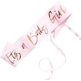 Papper Ordensband Ginger Ray Sash It´s a Baby Girl Pink/Rose Gold