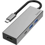 Kablar Hama USB C-HDMI/2USB A/USB C M-F Adapter