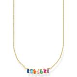 Thomas Sabo Colourful Necklace - Gold/Multicolour