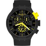 Swatch Analog - Herr - Kronografer Armbandsur Swatch Checkpoint Yellow (SB02B403)