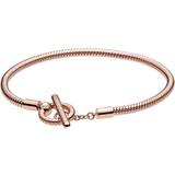Pandora Armband på rea Pandora Moments T-Bar Snake Chain Bracelet - Rose Gold