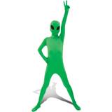 Morphsuit Grön Maskeradkläder Morphsuit Glow Alien Kids Costume