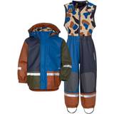 Fleecefodrat galonställ Barnkläder Didriksons Boardman Multi Color Kid's Set - Classic Blue (503915-458)