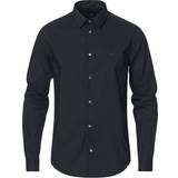 Emporio Armani Herr - Polyamid Kläder Emporio Armani Cotton Stretch Shirt - Navy