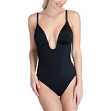 Bodys Spanx Suit Your Fancy Plunge Low-Back Thong Bodysuit - Very Black