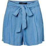 Dam - Lös Shorts Vero Moda Mia Belted Tencel Shorts - Light Blue Denim