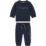 Blåa Tracksuits Barnkläder Tommy Hilfiger Essential Organic Cotton Joggers Set - Twilight Navy (KN0KN01357-C87)