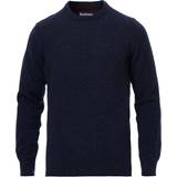 Barbour Herr - Silke/Siden Kläder Barbour Tisbury Crew Neck Sweater - Navy