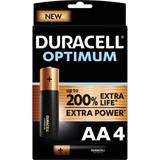 Duracell AA (LR06) - Kamerabatterier Batterier & Laddbart Duracell Optimum AA 4-pack