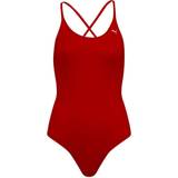 Puma Women's V-Neck Crossback Swimsuit - Red