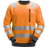 Orange Tröjor Snickers Workwear AllroundWork Hi-Vis Sweatshirt - Hi Vis Orange