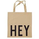Tygkassar Design Letters Hey Favourite Tote Bag - Beige