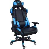 Justerbart armstöd - PVC-läder Gamingstolar Coolbox Deep Command Gaming Chair - Black/Blue
