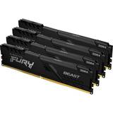 32 GB RAM minnen Kingston Fury Beast Black DDR4 3200MHz 4x32GB (KF432C16BBK4/128)