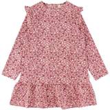 Bebisar - Volangklänningar Barnkläder Minymo Dress LS - Rose Smoke (111599-5506)