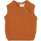 Bruna Stickade västar Minymo Sweater Vest - Glazed Ginger (111596-2852)