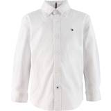Vita Skjortor Barnkläder Tommy Hilfiger Boy's Stretch Oxford Shirt - White (KB0KB06964YBR-YBR)