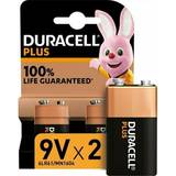 Duracell 9V (6LR61) Batterier & Laddbart Duracell 9V Plus 2-pack