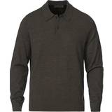 Morris Merino Polo Knit Sweater - Brown