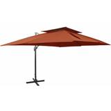 Polyester - Röda Paviljonger vidaXL Cantilever Umbrella with Double Top