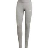 28 - Dam Tights adidas Women 3 Stripes Leggings - Gray/White