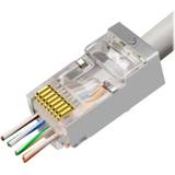 Kablar MicroConnect RJ45 Cat6a F/FTP Mono Adapter 50 Pack