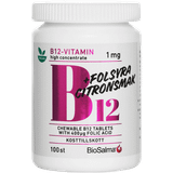 BioSalma Vitaminer & Mineraler BioSalma B12 1mg + Folic Acid 100 st