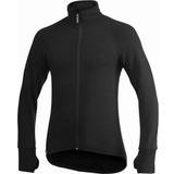 Stickad tröjor - Unisex Överdelar Woolpower Full Zip Jacket 400 Unisex - Black