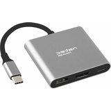 Natec Kablar Natec USB C-HDMI/USB A/USB C M-F Adapter