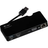 I-TEC USB A-VGA/HDMI/USB A/RJ45 M-F Adapter