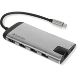 Usb c hub hdmi Verbatim USB C-HDMI/RJ45/USB C/USB A M-F Adapter