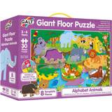 Golvpussel Galt Giant Floor Puzzle Alphabet Animals 30 Bitar
