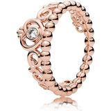Pandora Princess Tiara Crown Ring - Rose Gold/Transparent