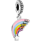 Pandora Colourful Rainbow Dangle Charm - Silver/Multicolour