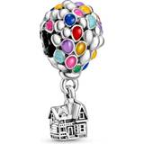 Berlocker & Hängen Pandora Disney Pixar's Up House & Balloons Charm - Silver/Multicolour