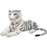 Mjukisdjur vidaXL Tiger Toy Plush White XXL