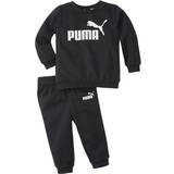 Elastan Tracksuits Barnkläder Puma Infant + Toddler Essentials Minicats Jogger Suit - Cotton Black (846141-01)