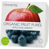Torkade frukter & Bär Clearspring Organic Fruit Purée Apple & Blueberry 100g 2st 2pack
