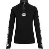 Stickad tröjor Dale of Norway Geilo Women's Sweater - Black/Off White