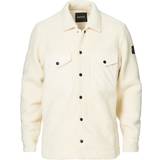 Hugo Boss Vita Ytterkläder Hugo Boss Lom Fleece Overshirt - Open White