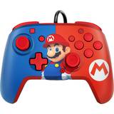 PDP Vibration Spelkontroller PDP Faceoff Deluxe+ Audio Wired Controller - Mario